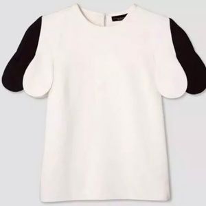 Victoria Beckham Target Scallop Sleeve Top XS